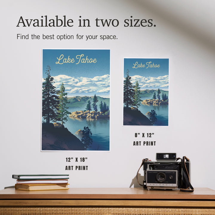 Lake Tahoe, Lithograph, Art & Giclee Prints Art Lantern Press 