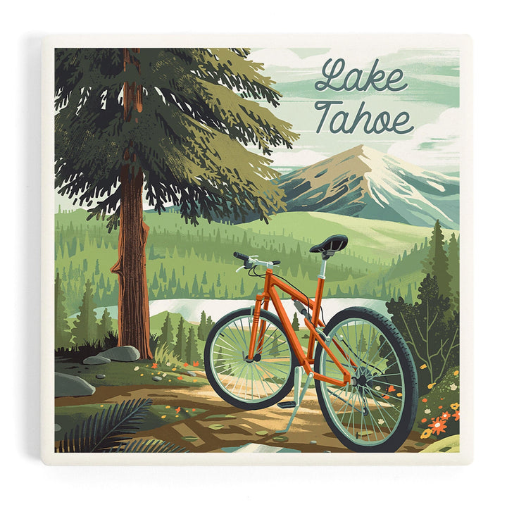 Lake Tahoe, Off To Wander, Cycling in the Mountains, Coasters Coasters Lantern Press 