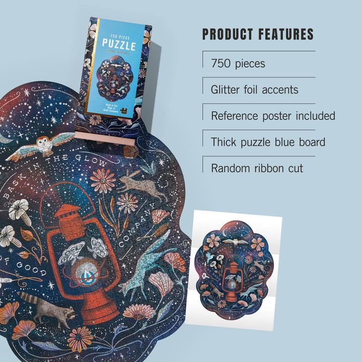 Lantern Press 750 Piece Jigsaw Puzzle, Bask in the Glow Firelight Large Puzzles Lantern Press 