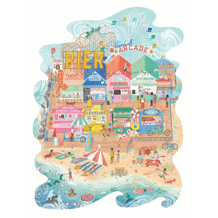 Lantern Press 750 Piece Jigsaw Puzzle, Seaside Getaway Firelight Mini Puzzles Lantern Press 