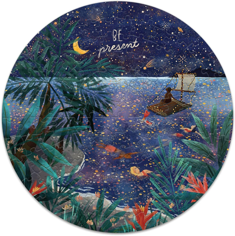 Lantern Press Mini Jigsaw Puzzle for Adults, Be Present Firelight Mini Puzzles Lantern Press 