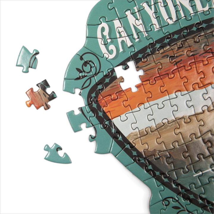 Lantern Press Mini Shaped Adult Jigsaw Puzzle, Protect Our National Parks (Canyonlands) Lantern Press 