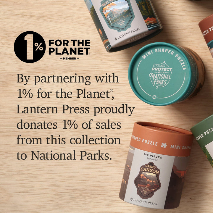 Lantern Press Mini Shaped Adult Jigsaw Puzzle, Protect Our National Parks (Canyonlands) Lantern Press 