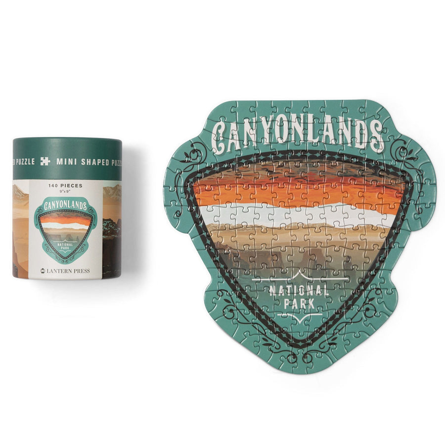 Lantern Press Mini Shaped Adult Jigsaw Puzzle, Protect Our National Parks (Canyonlands) Lantern Press 