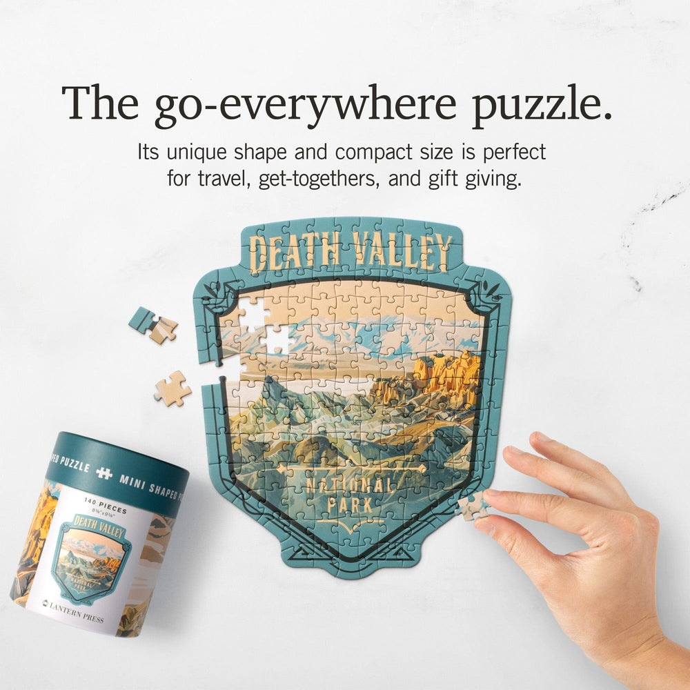 Lantern Press Mini Shaped Adult Jigsaw Puzzle, Protect Our National Parks (Death Valley) Lantern Press 