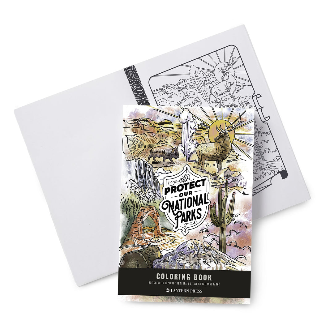 Lantern Press Protect Our National Parks Coloring Book PNP Latnern Press 