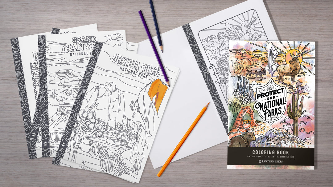 Lantern Press Protect Our National Parks Coloring Book PNP Latnern Press 