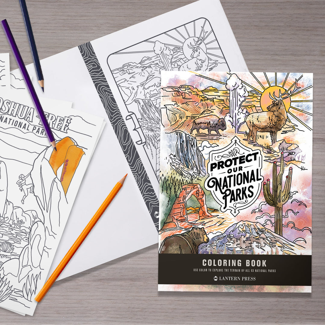 Lantern Press Protect Our National Parks Coloring Book PNP Latnern Press 