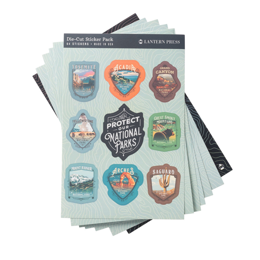 Lantern Press Protect Our National Parks Sticker Sheet Set Lantern Press 