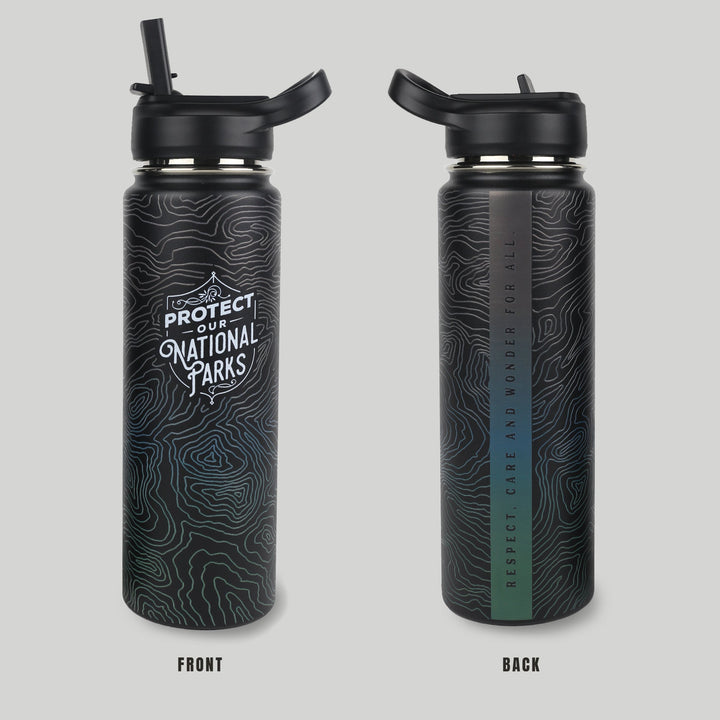 Lantern Press Protect Our National Parks Water Bottle, 24oz. PNP Lantern Press 