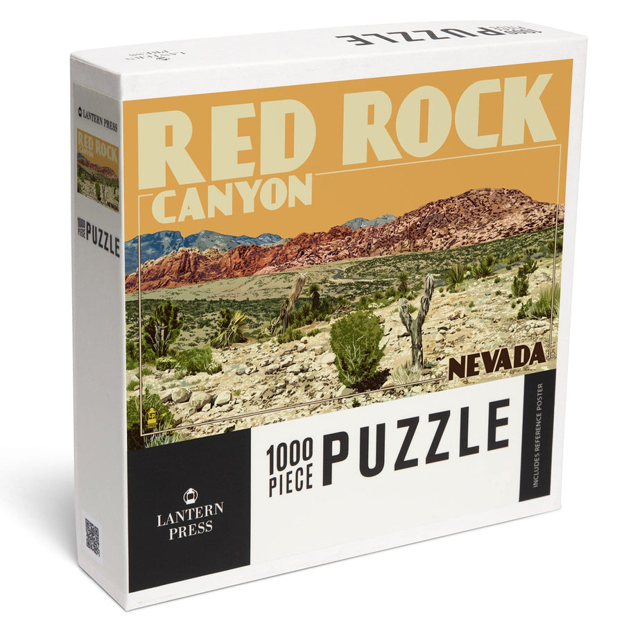 Las Vegas, Nevada, Red Rock Canyon, Jigsaw Puzzle Puzzle Lantern Press 