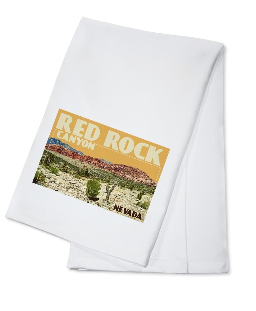 Las Vegas, Nevada, Red Rock Canyon, Organic Cotton Kitchen Tea Towels Kitchen Lantern Press Cotton Towel 