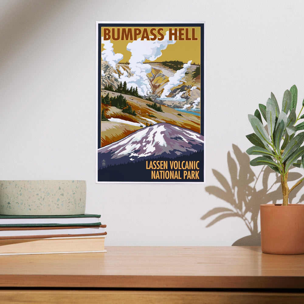 Lassen Volcanic National Park, California, Bumpass Hell, Art & Giclee Prints Art Lantern Press 