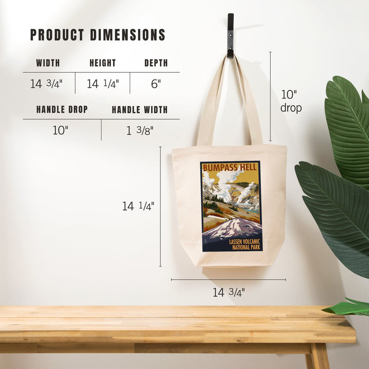 Lassen Volcanic National Park, California, Bumpass Hell, Tote Bag Totes Lantern Press 