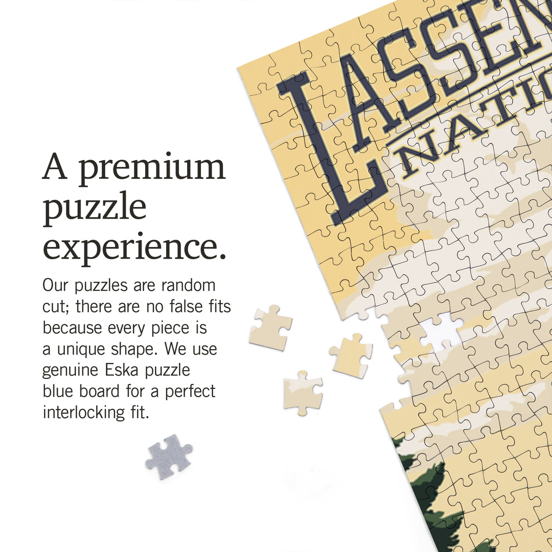 Lassen Volcanic National Park, California, Diamond Peak, Jigsaw Puzzle Puzzle Lantern Press 