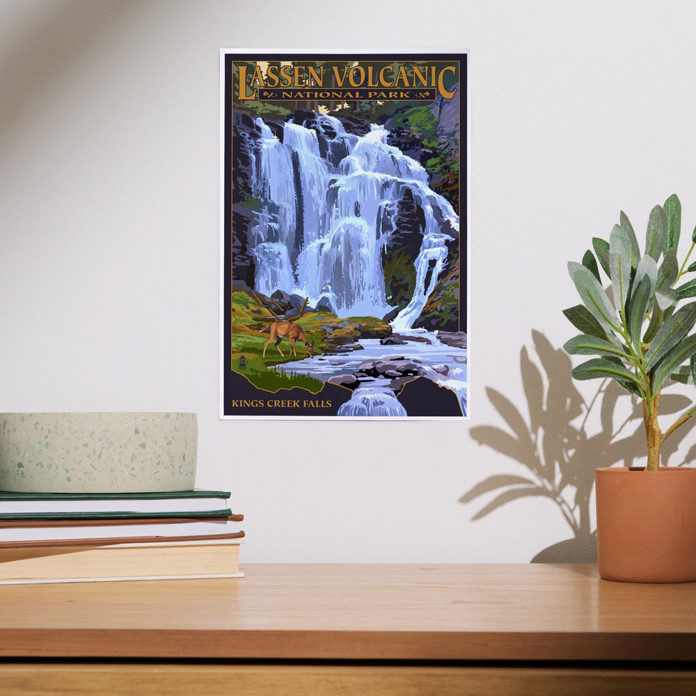 Lassen Volcanic National Park, California, Kings Creek Falls, Art & Giclee Prints Art Lantern Press 