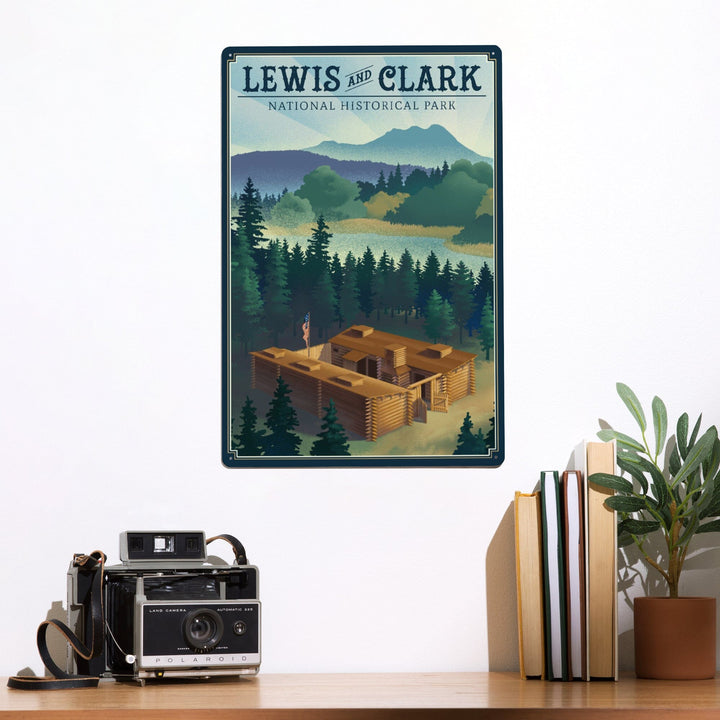 Lewis and Clark National Historical Park, Oregon, Lithograph, Metal Signs Metal Lantern Press 