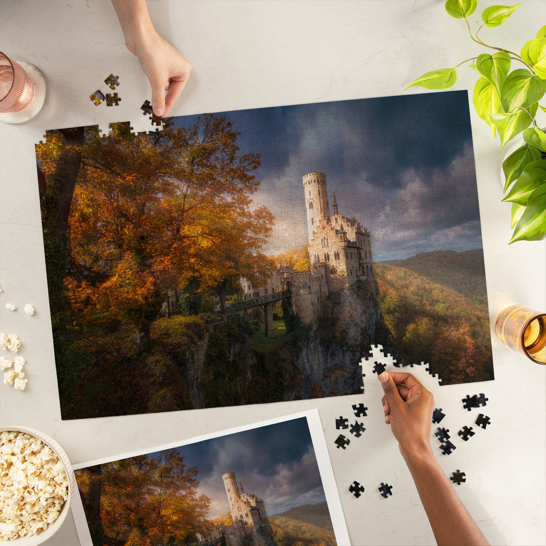 Lichtenstein Castle, Germany, Jigsaw Puzzle Puzzle Lantern Press 
