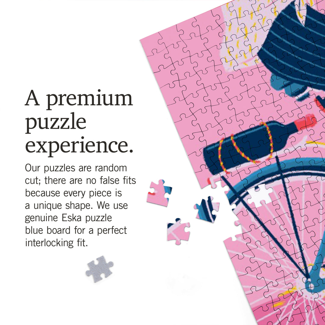 Life's A Ride Collection, Bicycling on the Beach, Take it Breezy, Jigsaw Puzzle Puzzle Lantern Press 