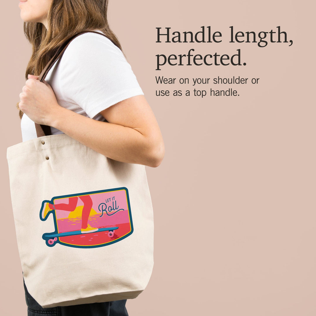 Life's a Ride Collection, Skateboarding, Let it Roll, Contour, Accessory Go Bag - Lantern Press