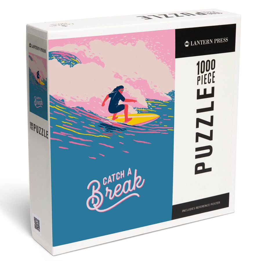 Life's A Ride Collection, Surfing, Catch a Break, Jigsaw Puzzle Puzzle Lantern Press 