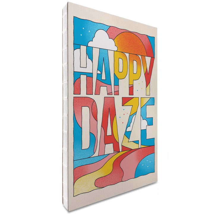 Lined 6x9 Journal, 70s Sunshine Collection, Happy Daze, Lay Flat, 193 Pages, FSC paper Home Lantern Press 