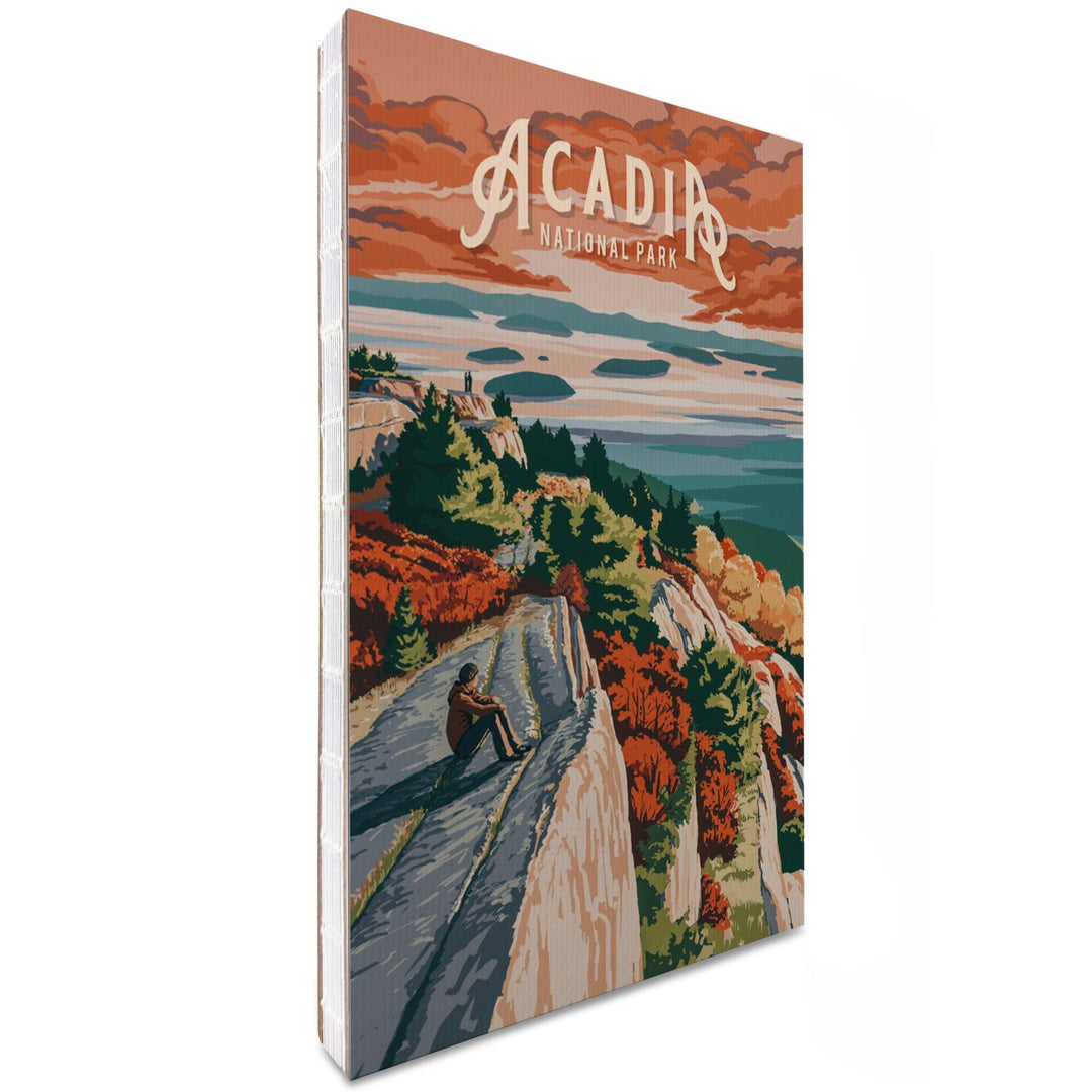 Lined 6x9 Journal, Acadia National Park, Maine, Painterly National Park Series, Lay Flat, 193 Pages, FSC paper Home Lantern Press 