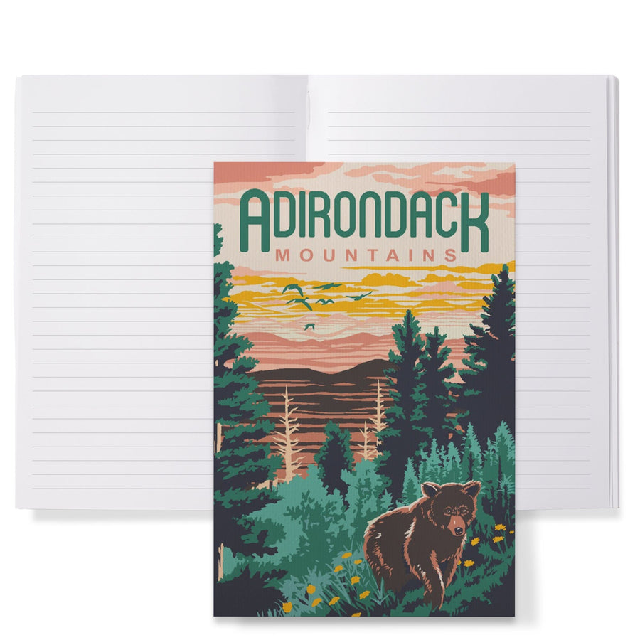 Lined 6x9 Journal, Adirondack Mountains, Explorer Series, Lay Flat, 193 Pages, FSC paper Home Lantern Press 