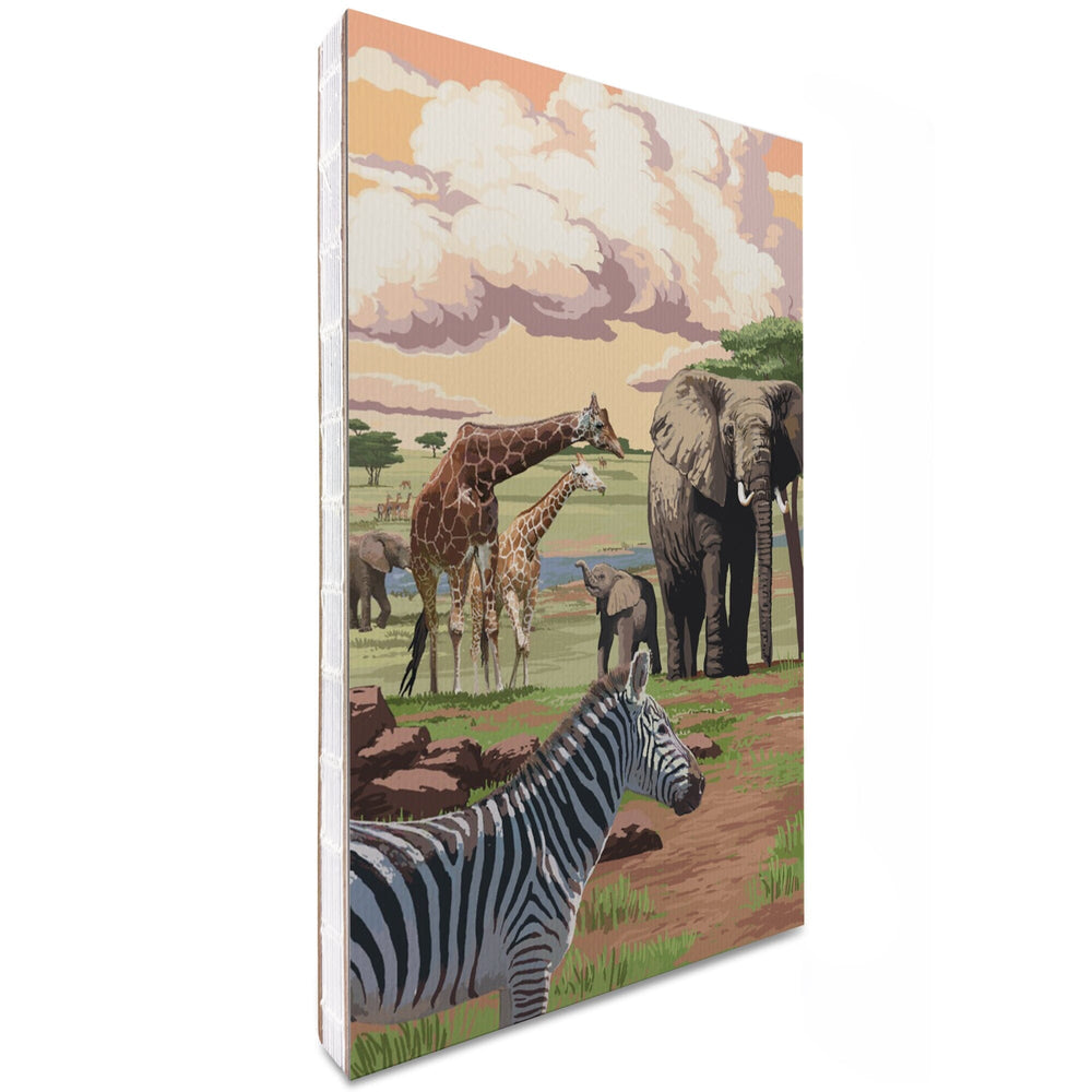 Lined 6x9 Journal, African Safari, Lay Flat, 193 Pages, FSC paper Home Lantern Press 