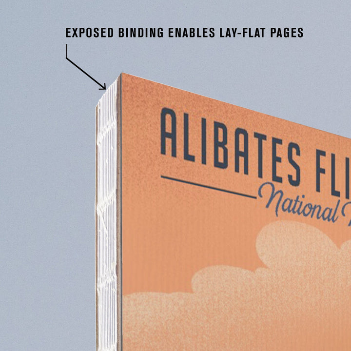 Lined 6x9 Journal, Alibates Flint Quarries National Monument, Texas, Collared Lizard Litho, Lay Flat, 193 Pages, FSC paper Home Lantern Press 