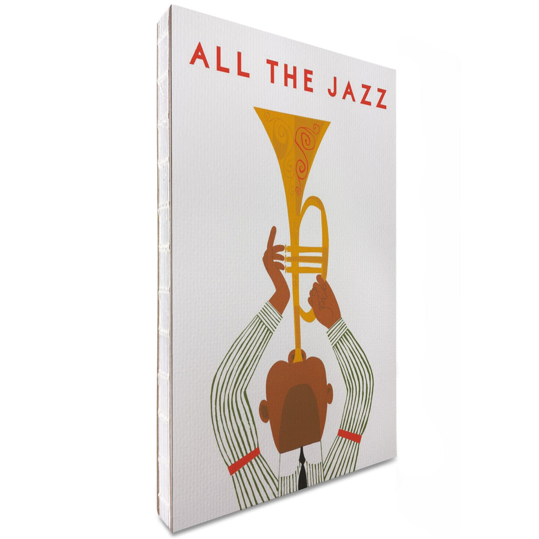 Lined 6x9 Journal, All The Jazz, Horn Player, Lay Flat, 193 Pages, FSC paper Home Lantern Press 