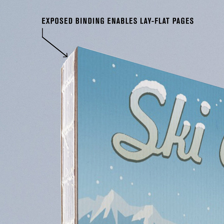 Lined 6x9 Journal, Alta, Utah, Retro Ski Resort, Lay Flat, 193 Pages, FSC paper Home Lantern Press 