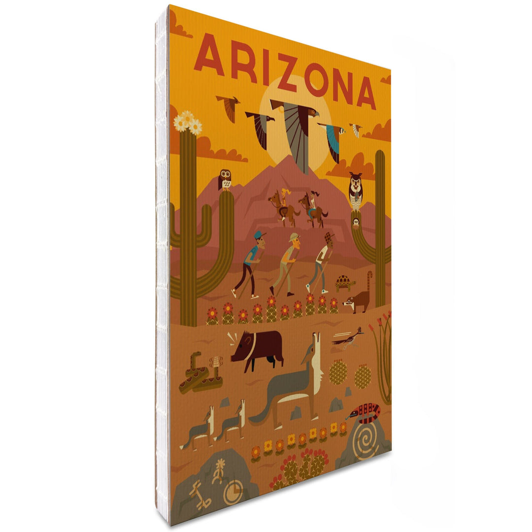 Lined 6x9 Journal, Arizona, Geometric, Lay Flat, 193 Pages, FSC paper Home Lantern Press 