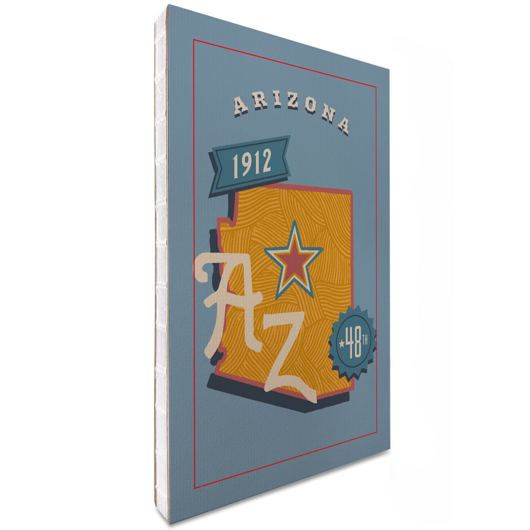 Lined 6x9 Journal, Arizona, Statehood, State Series, Lay Flat, 193 Pages, FSC paper Home Lantern Press 