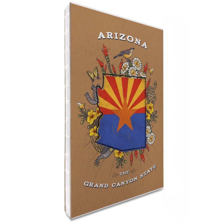 Lined 6x9 Journal, Arizona, Treasure Trove, State Series, Lay Flat, 193 Pages, FSC paper Home Lantern Press 