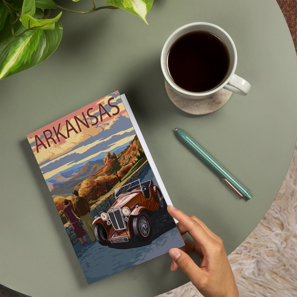 Lined 6x9 Journal, Arkansas, Outlook and Sunset Scene, Lay Flat, 193 Pages, FSC paper Home Lantern Press 