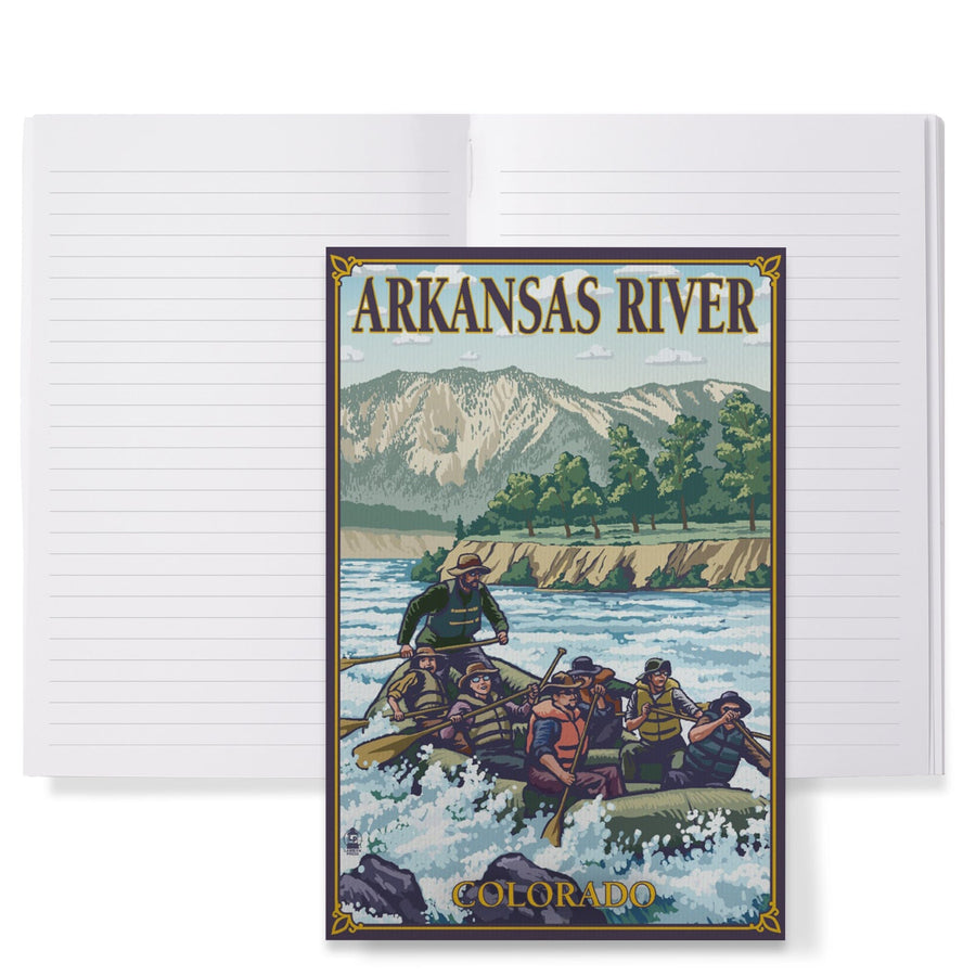 Lined 6x9 Journal, Arkansas River, Colorado, River Rafting, Lay Flat, 193 Pages, FSC paper Home Lantern Press 