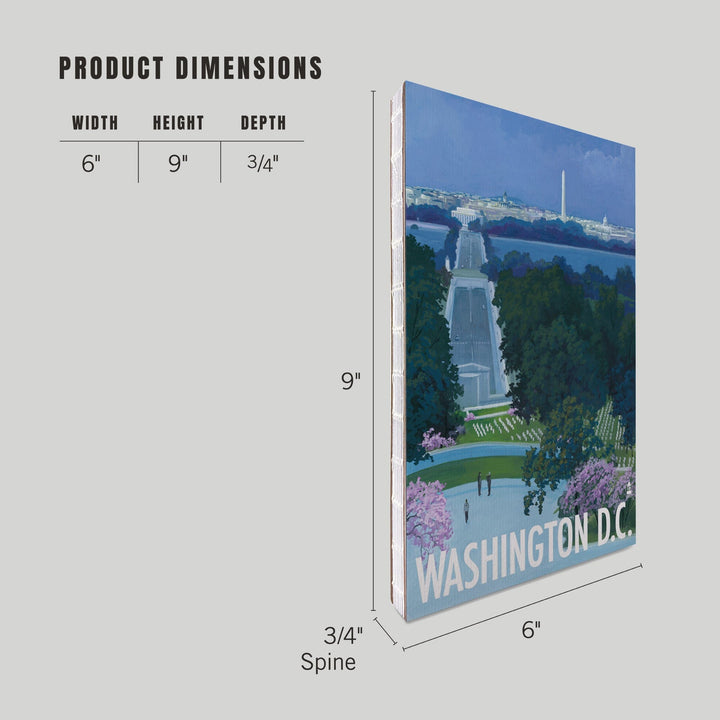 Lined 6x9 Journal, Arlington National Cemetery, Washington DC, Lay Flat, 193 Pages, FSC paper Home Lantern Press 