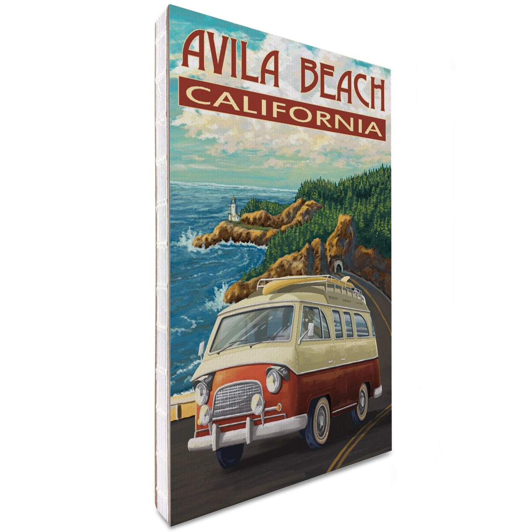 Lined 6x9 Journal, Avila Beach, California, Camper Van, Coastal, Lay Flat, 193 Pages, FSC paper Home Lantern Press 