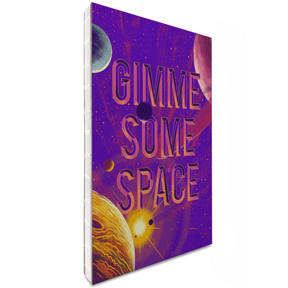 Lined 6x9 Journal, Because, Science Collection, Planets, Solar System, Gimme Some Space, Lay Flat, 193 Pages, FSC paper Home Lantern Press 