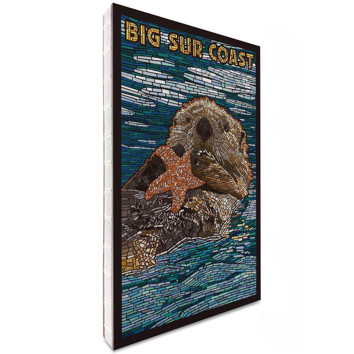 Lined 6x9 Journal, Big Sur, California, Coast, Sea Otter, Mosaic, Lay Flat, 193 Pages, FSC paper Home Lantern Press 