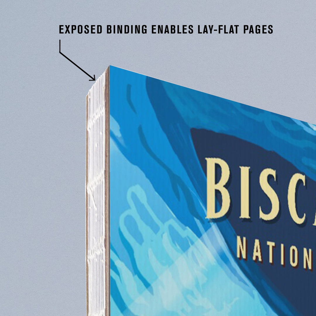 Lined 6x9 Journal, Biscayne National Park, Florida, Painterly National Park Series, Lay Flat, 193 Pages, FSC paper Home Lantern Press 