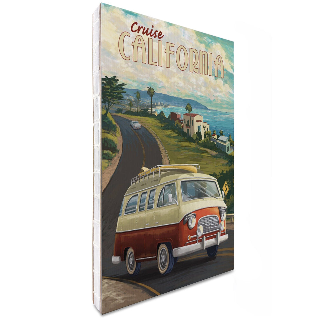 Lined 6x9 Journal, California, Camper Van Cruise, Lay Flat, 193 Pages, FSC paper Home Lantern Press 