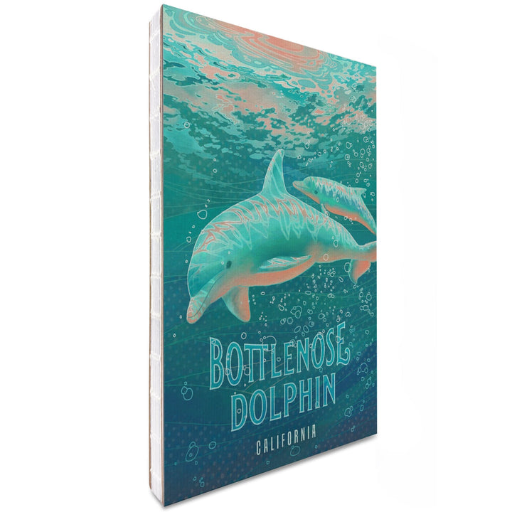 Lined 6x9 Journal, California, Fluid Linework, Bottlenose Dolphin, Lay Flat, 193 Pages, FSC paper Home Lantern Press 