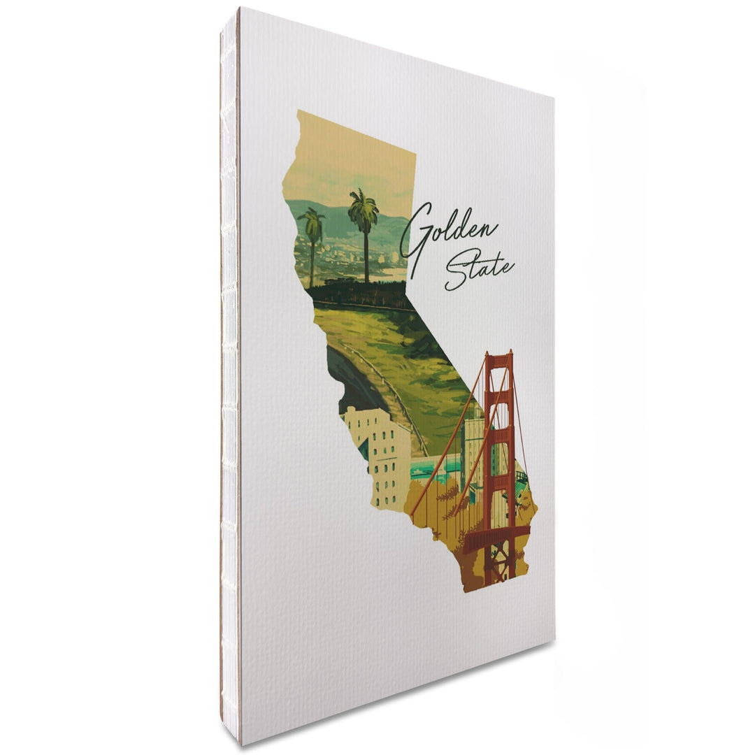 Lined 6x9 Journal, California, Golden State, Lay Flat, 193 Pages, FSC paper Home Lantern Press 