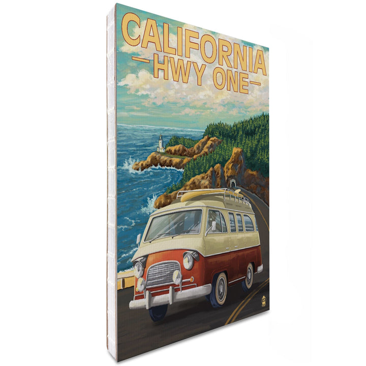 Lined 6x9 Journal, California Highway One, Camper Van, Lay Flat, 193 Pages, FSC paper Home Lantern Press 