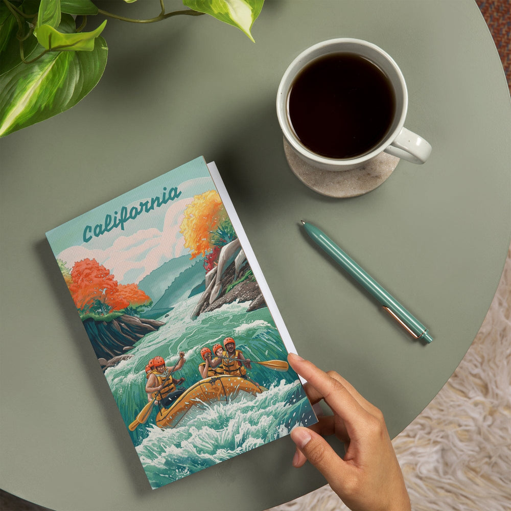Lined 6x9 Journal, California, Seek Adventure, River Rafting, Lay Flat, 193 Pages, FSC paper Home Lantern Press 