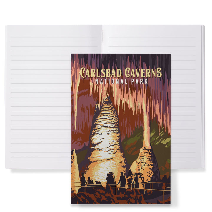 Lined 6x9 Journal, Carlsbad Caverns National Park, New Mexico, Painterly National Park Series, Lay Flat, 193 Pages, FSC paper Home Lantern Press 