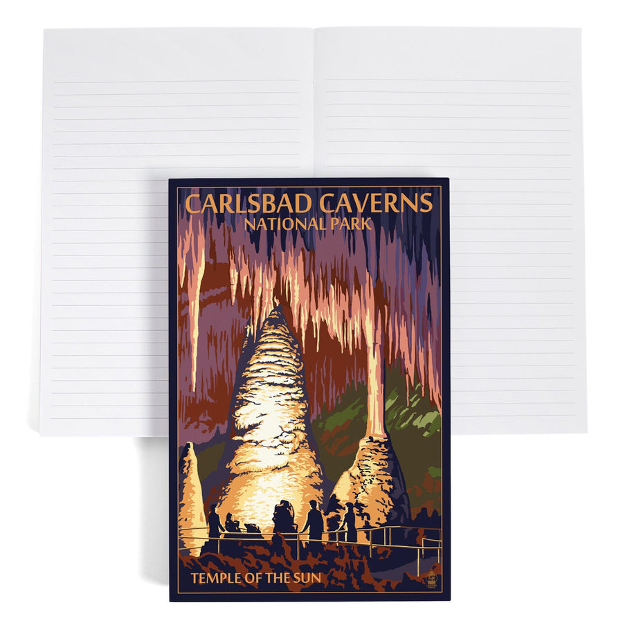 Lined 6x9 Journal, Carlsbad Caverns National Park, New Mexico, Temple of the Sun, Painterly Series, Lay Flat, 193 Pages, FSC paper Home Lantern Press 