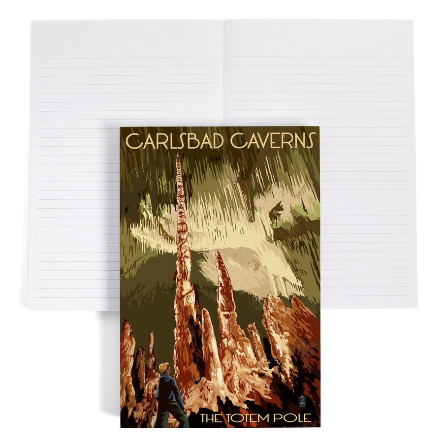 Lined 6x9 Journal, Carlsbad Caverns National Park, New Mexico, The Totem Pole, Lay Flat, 193 Pages, FSC paper Home Lantern Press 